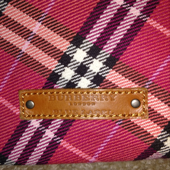 Large Vintage Burberry Blue London Handbag - Picture 4 of 8